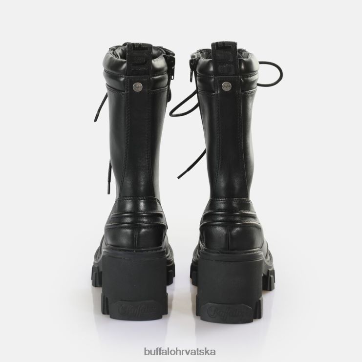 crno Buffalo riot lace hi gležnjače vegan |čizme TDD6T821